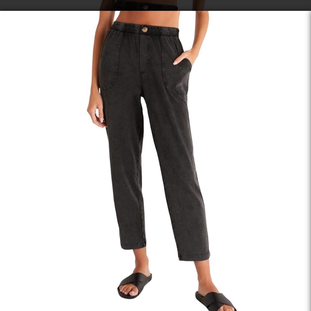 Z Supply Kendall Jersey Ankle Pant - Black